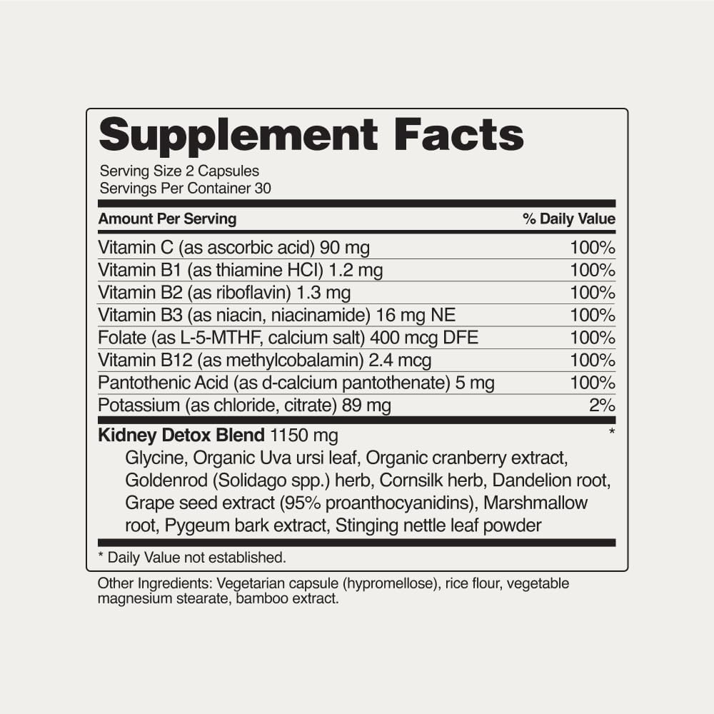 Snap Supplements Kidney Health Support 60 Capsules