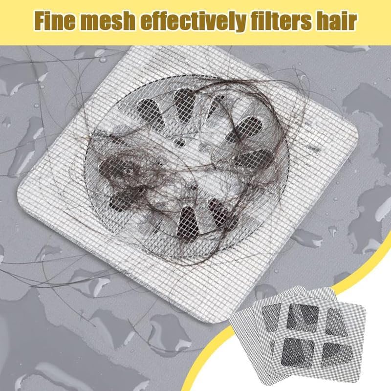 Disposable Hair Drain Stickers 10 4x4 Inch Upgrade