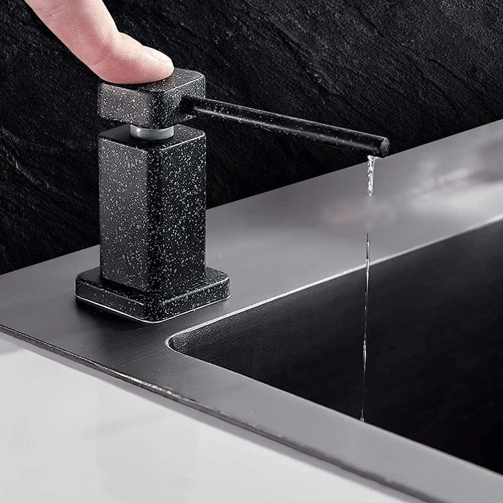 KAAZEE Brass Countertop Dish Soap Dispenser 250ML 360 Rotating Pump