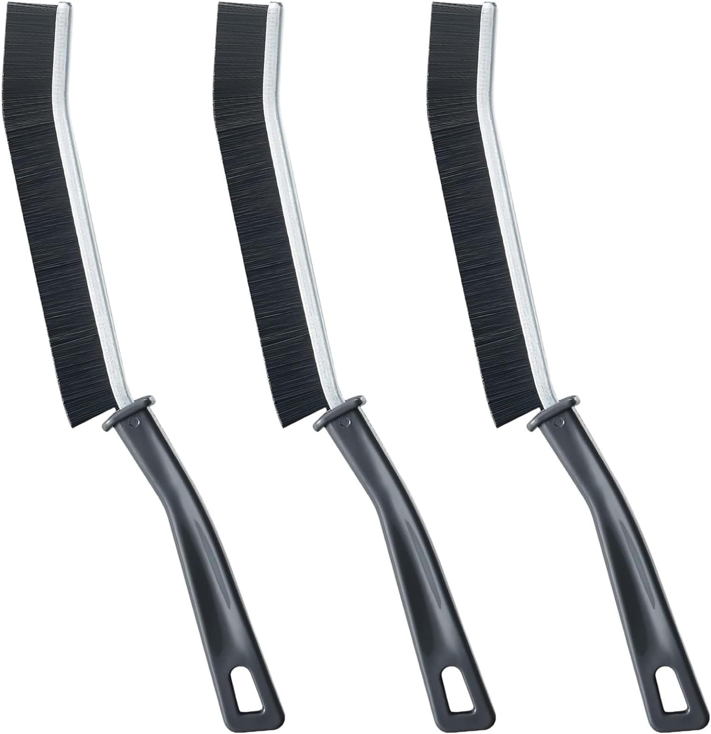 Koxuky Hard Bristle Crevice Brush Set of 3