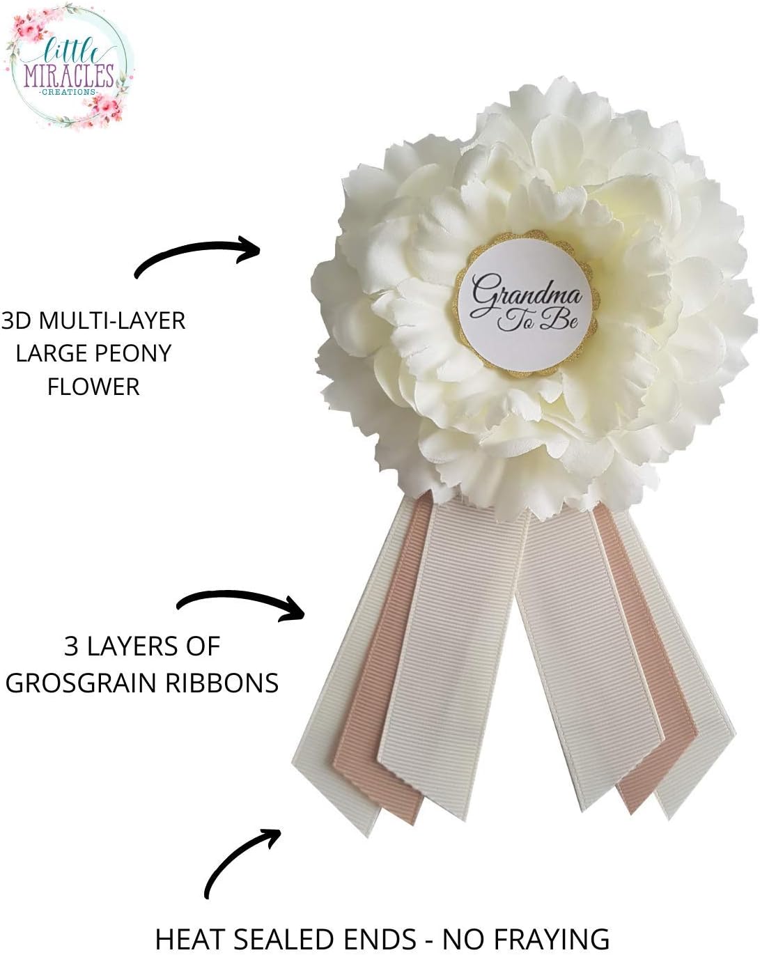 LMC Mom To Be Sash and Dad To Be Pin USA Handmade