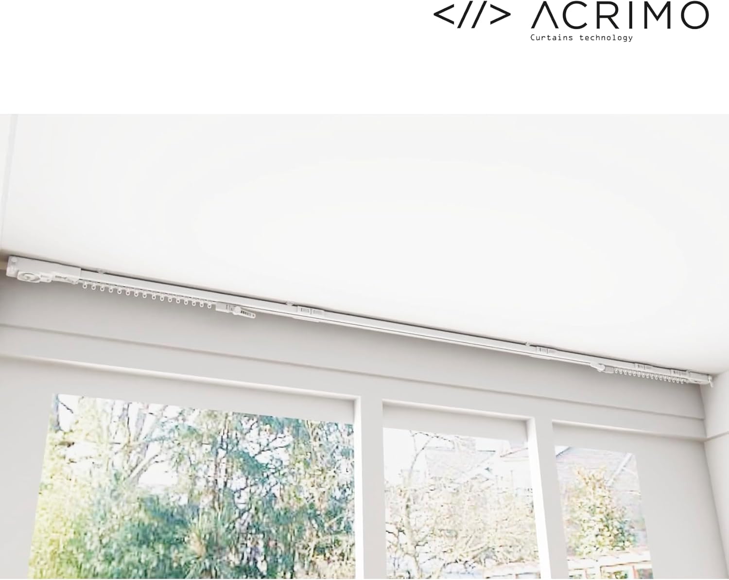 ACRIMO Smart Curtain Track with WiFi Motor and Remote Control
