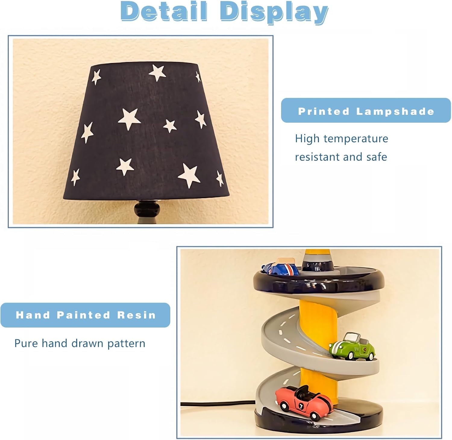 Adorable Racing Car Style Kids Desk Lamp with LED Bulb