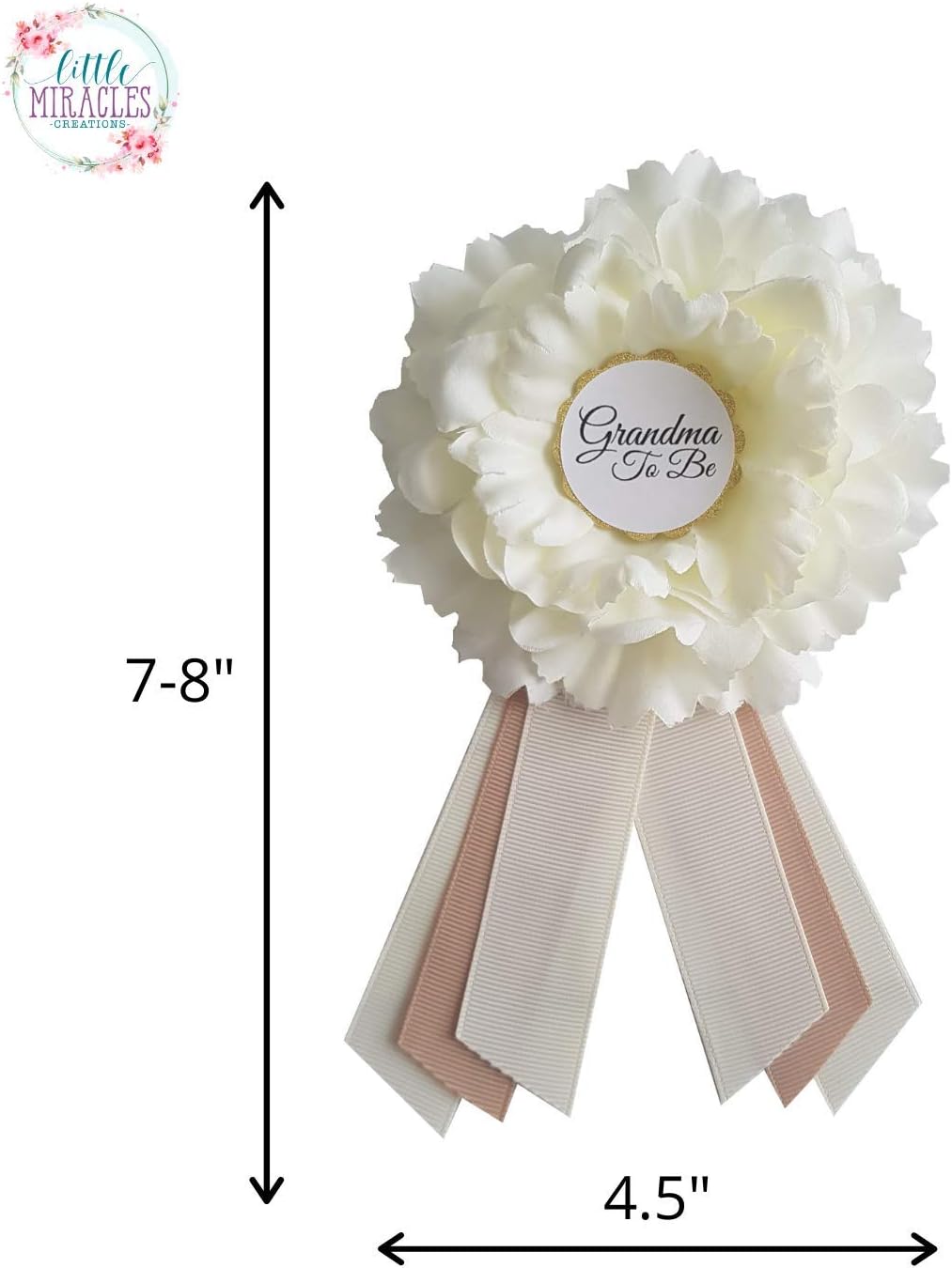 LMC Mom To Be Sash and Dad To Be Pin USA Handmade