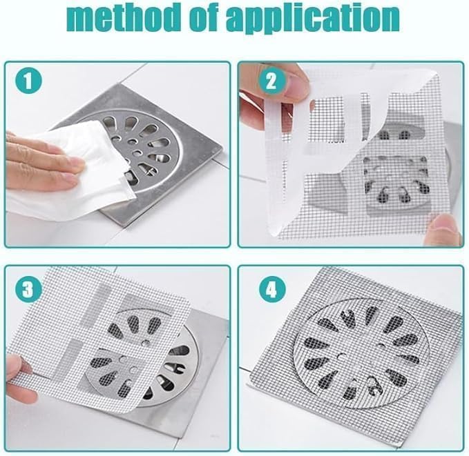 Duomilee 20 Pack Disposable Hair Catcher Stickers for Drains
