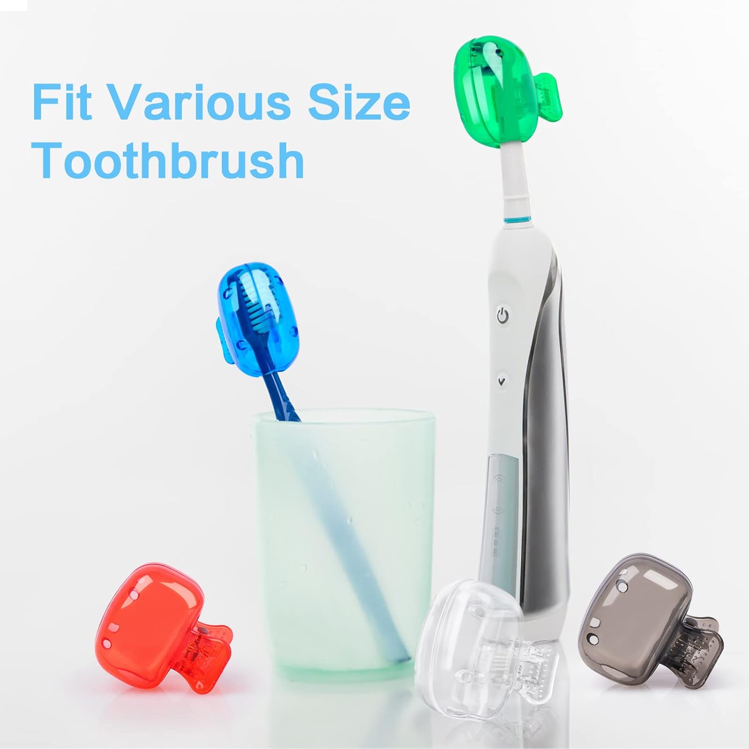 Waenerec 6 Pack Toothbrush Covers Travel Protectors for Kids Adults