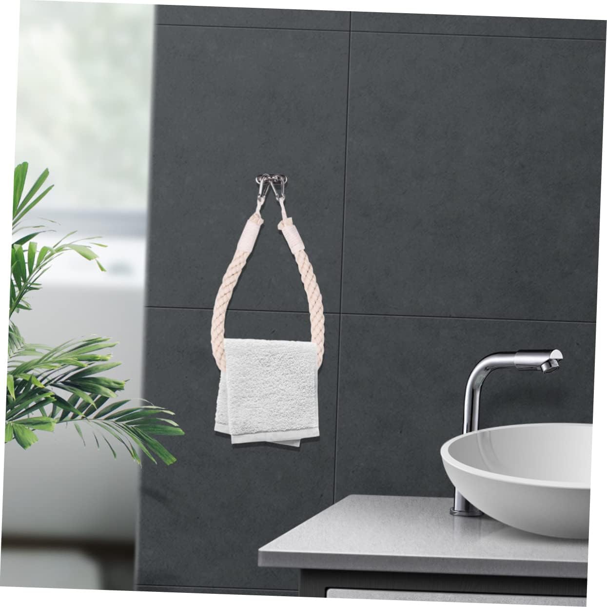 Hoement Nautical Rope Toilet Paper Holder