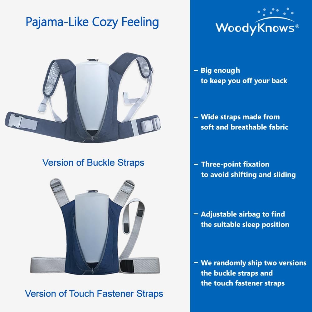 WoodyKnows Side-Sleeping Backpack - Snore Reducing Aid