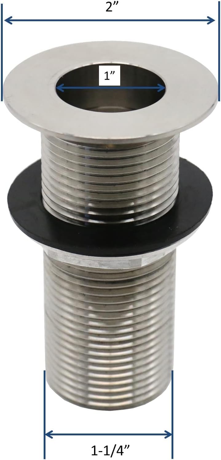 Stainless Steel Bar Sink Drain 1 NPS 4 Pcs