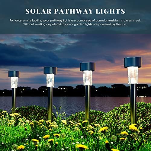 SOLPEX 16 Pack Cold White Solar Path Lights