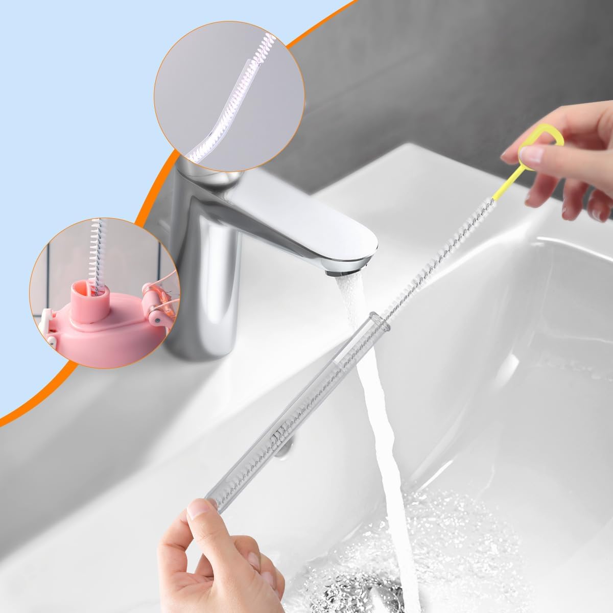 BRUSH FAMILY 12 Inch Straw Clean Brush Set