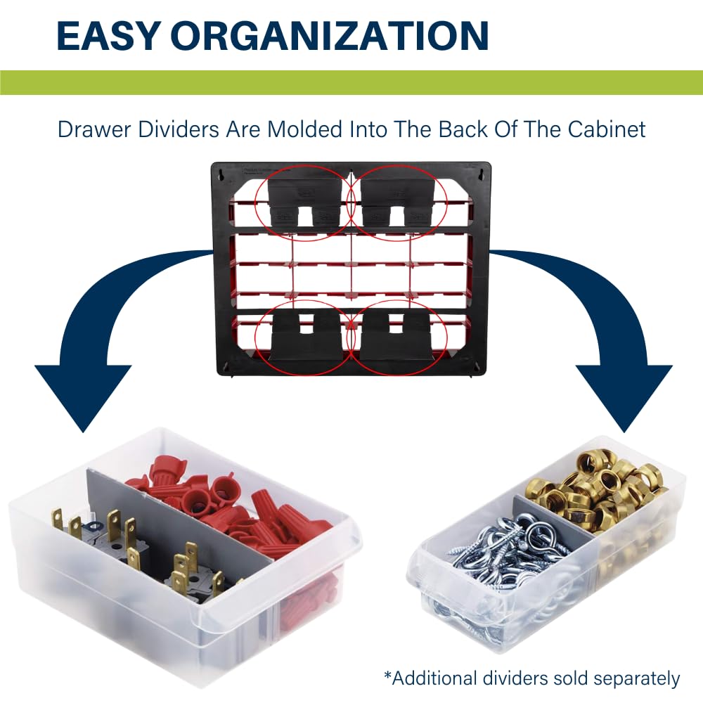 Akro-Mils 44-Drawer Plastic Cabinet for Garage Home Storage