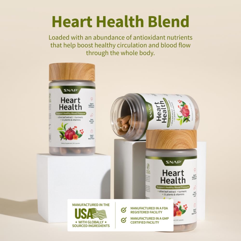 Snap Supplements Heart Health Support 90 Capsules