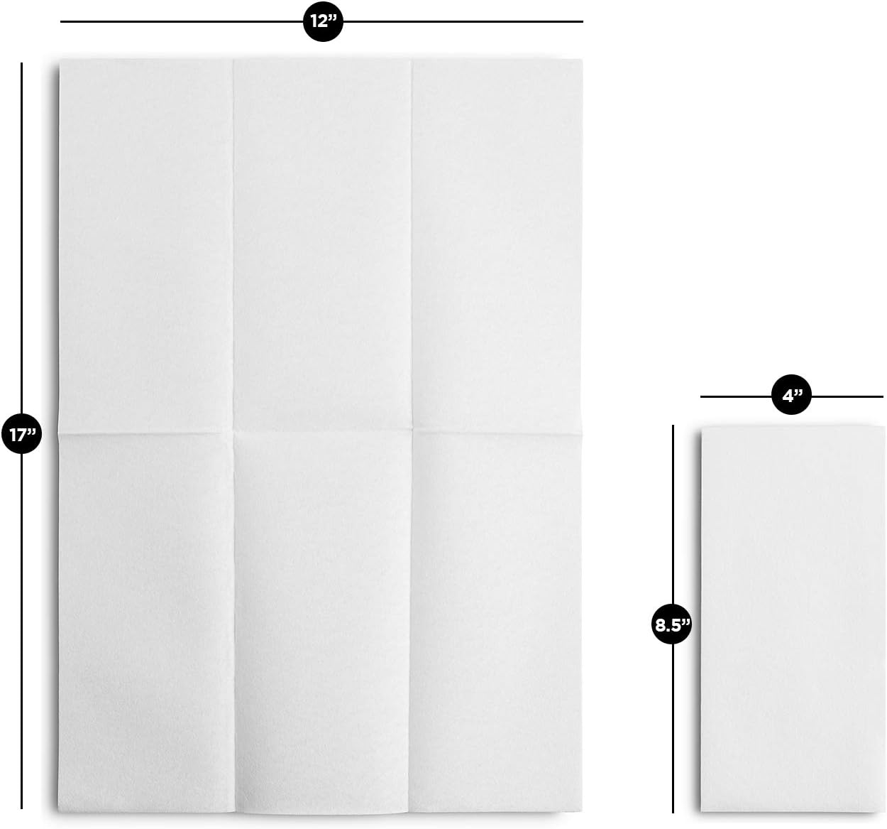 200 BloominGoods Disposable Bathroom Napkins - Linen-Feel Cloth-Like Made In USA