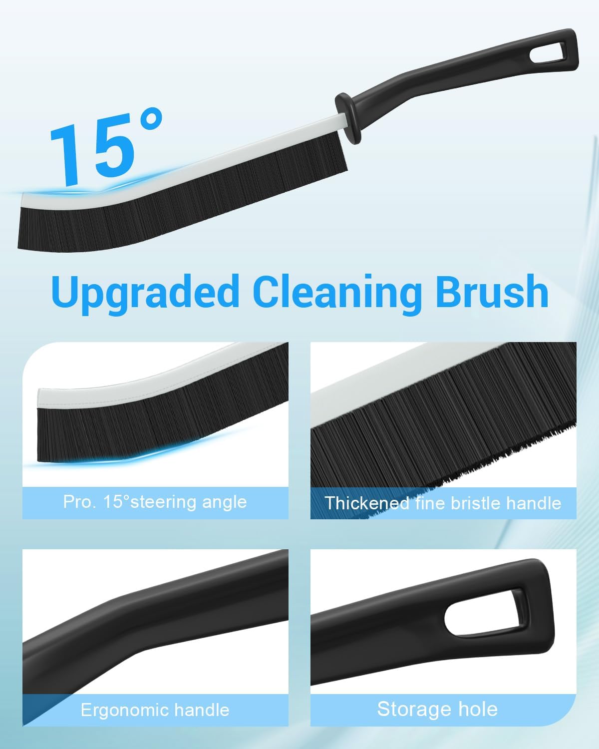 WINONLY Hard Bristle Crevice Cleaning Brush Set