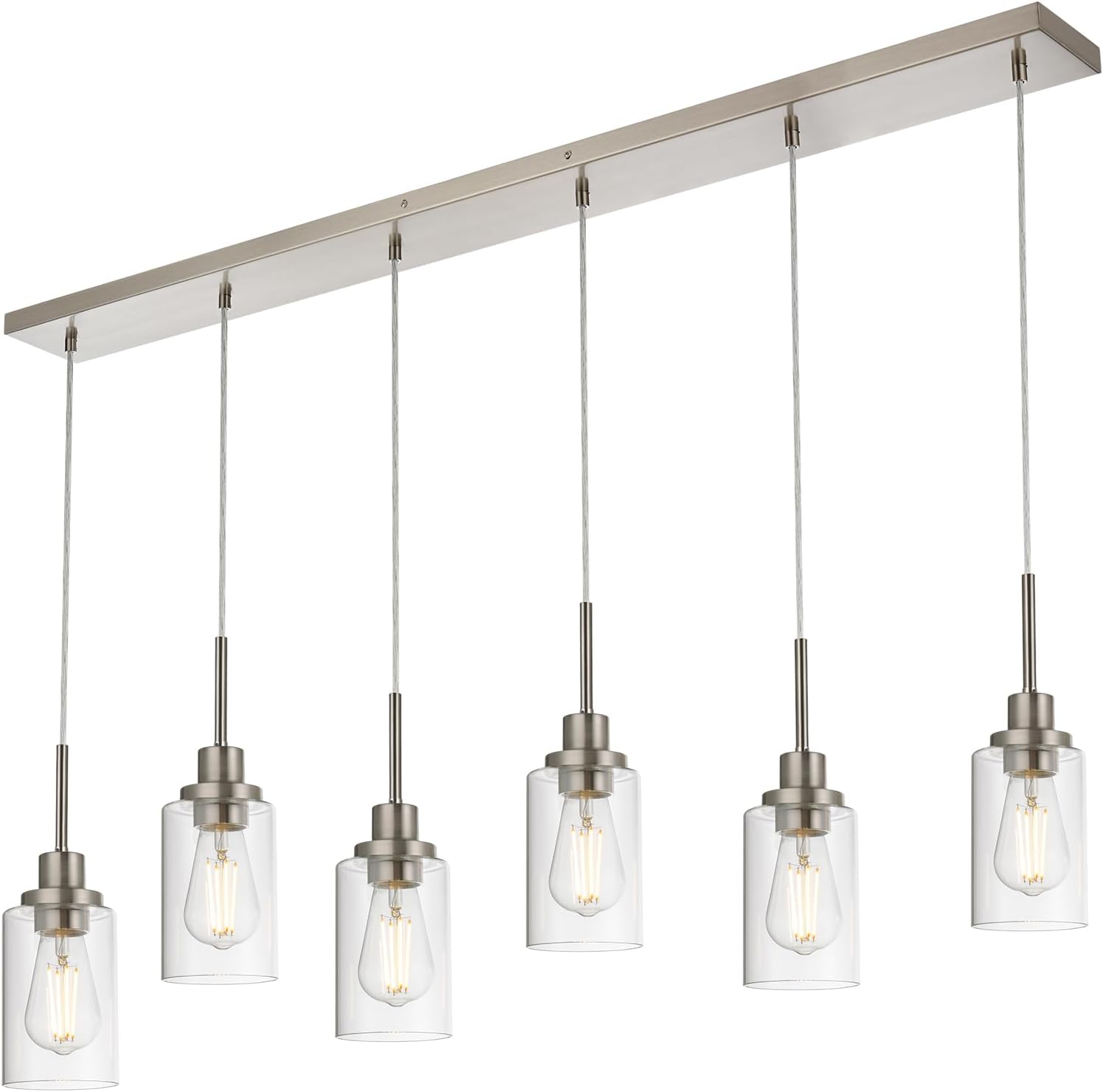 WINSHEN 6-Lights Pendant Kitchen Island Light