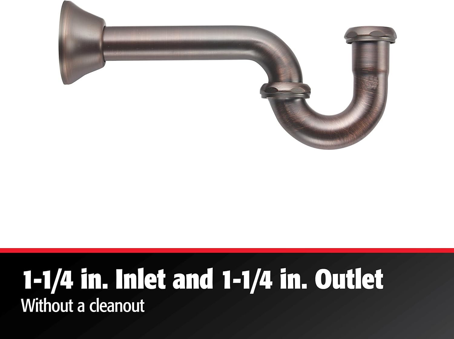 KEENEY K100VB Brass P-Trap with Deep Flange