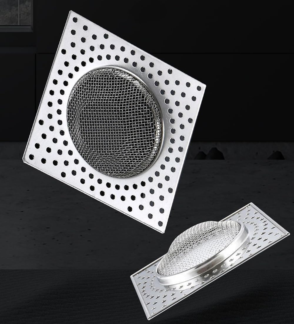 4Every Bathtub Hair Catcher 4PCS Stainless Steel Drain Protector