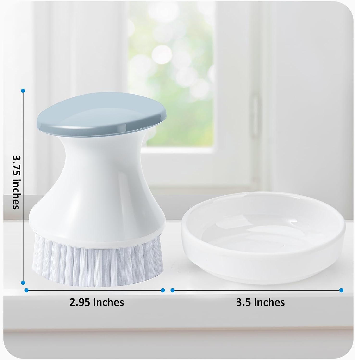 LINGTONG Dish Brush with Tray Set