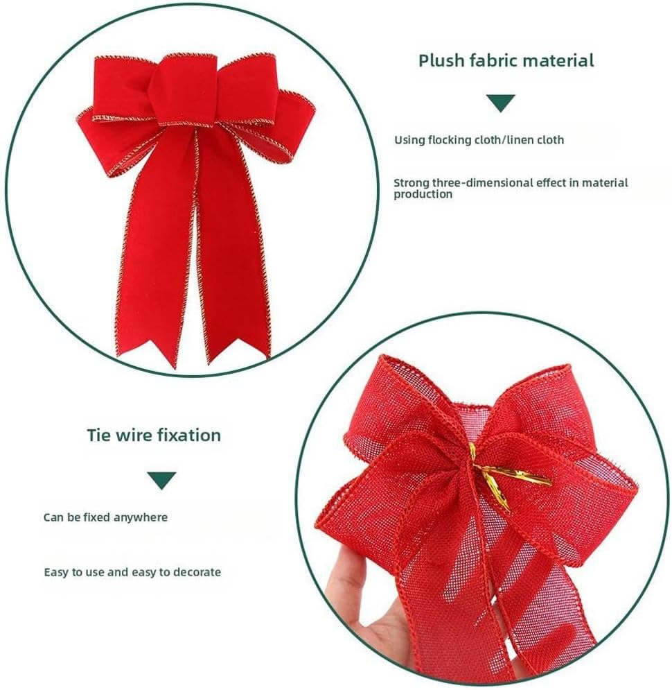 DIY Christmas Bows for Tree Wreath and Gift Wrapping