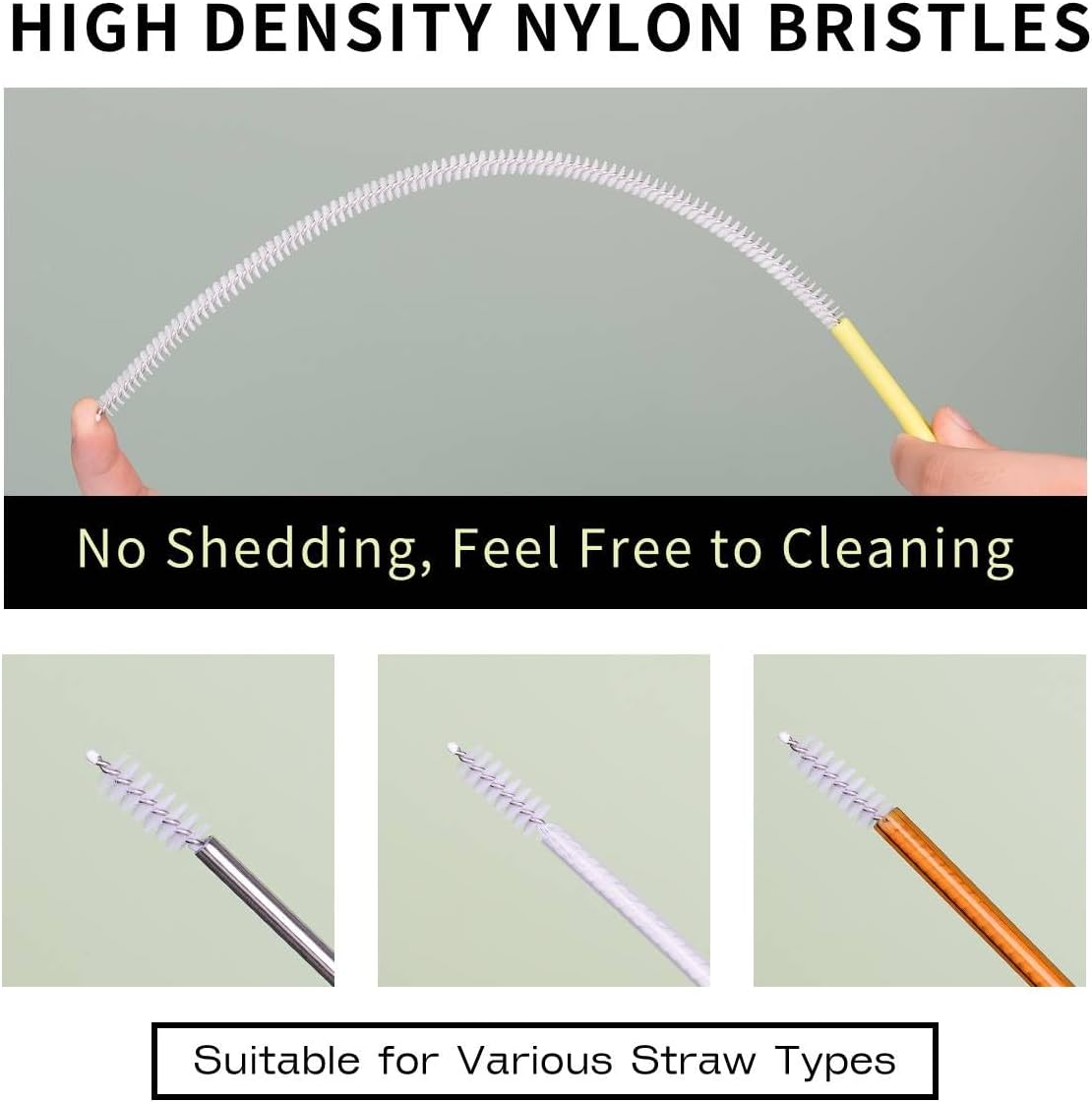 BRUSH FAMILY 12 Inch Straw Clean Brush Set