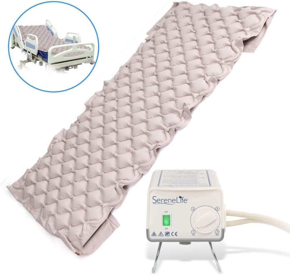 SereneLife Pressure Mattress with Electric Pump - Standard Hospital Size