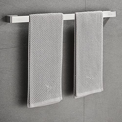 Stainless Steel Wall Mounted Towel Bar Rail - 30cm 118inch Silver