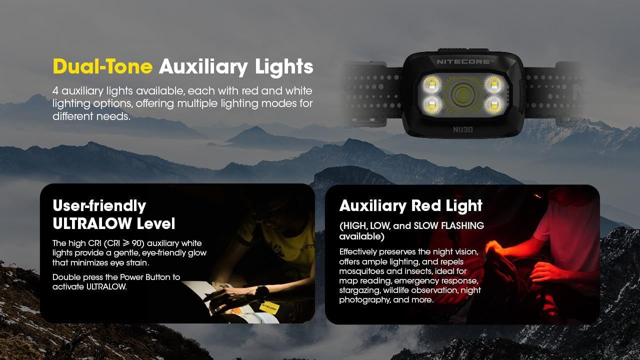 Nitecore NU30 Triple Output Headlamp