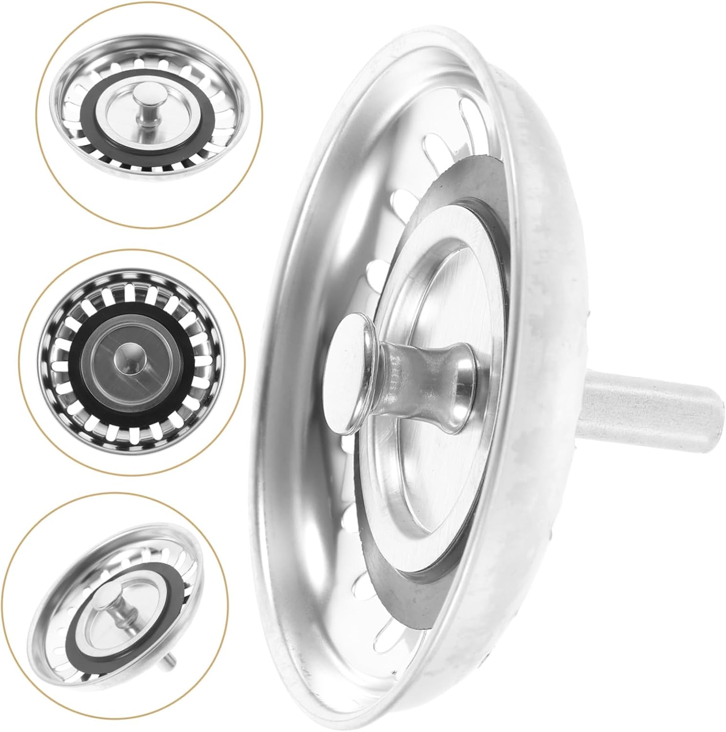 DECOMELODY Tub Stopper Drain Strainer for Kitchen and Bathroom