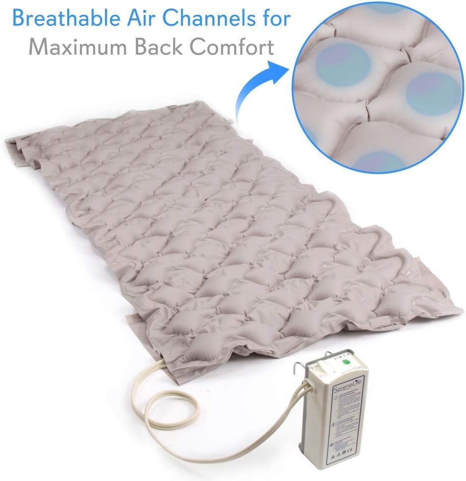 SereneLife Pressure Mattress with Electric Pump - Standard Hospital Size
