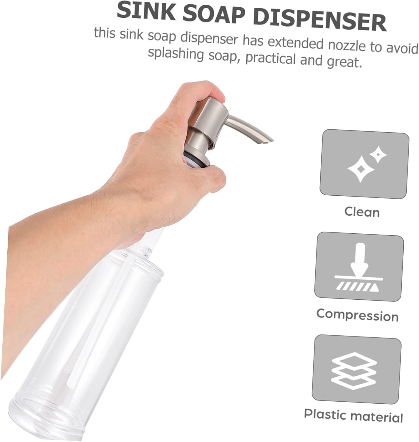 UTHCLO Hand Sink Dispenser Pump with Modern Design