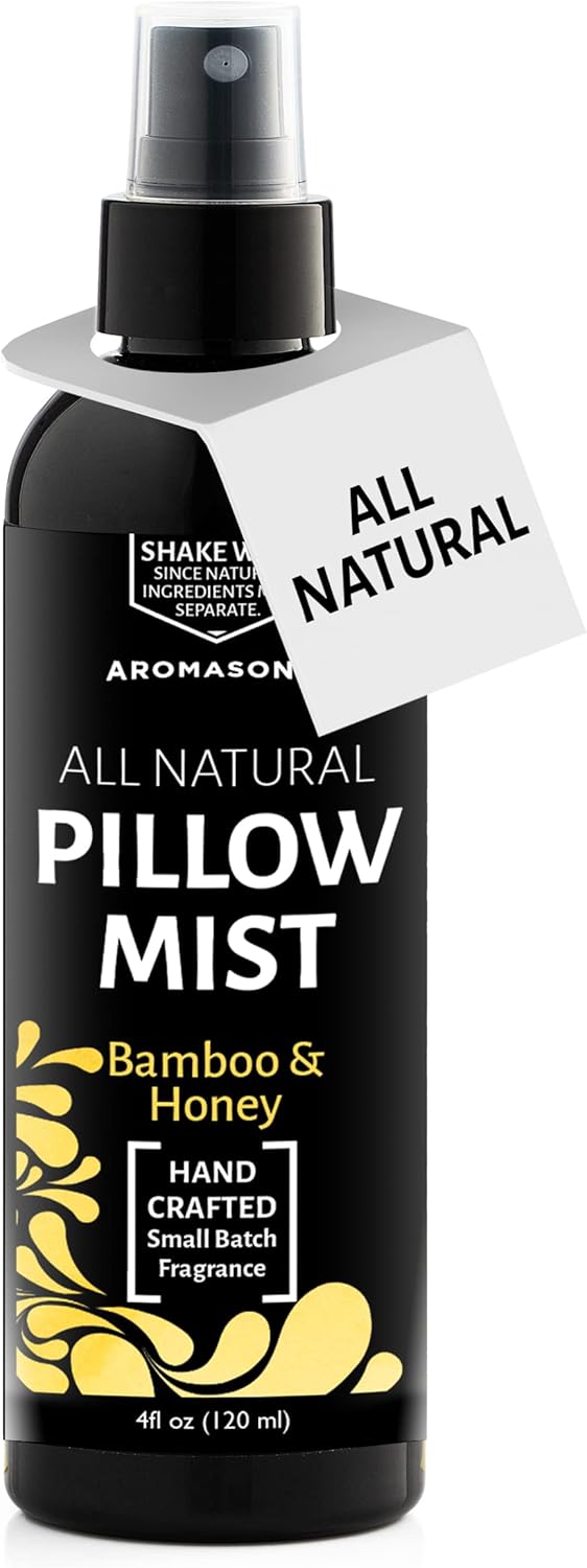 Aromasong Bamboo Honey Pillow Mist - Natural Sleep Spray for Deep Restful Slumber