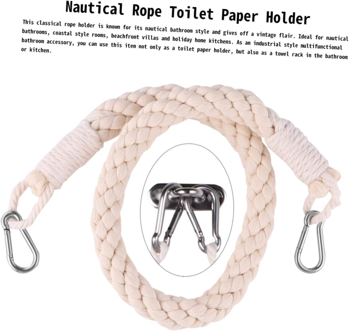 Hoement Nautical Rope Toilet Paper Holder
