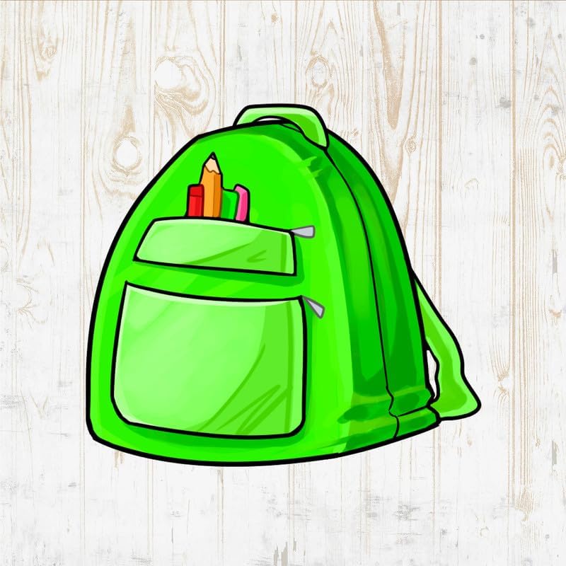 Custom Backpack Decals Peel Stick - Kawaii School Travel Cartoon