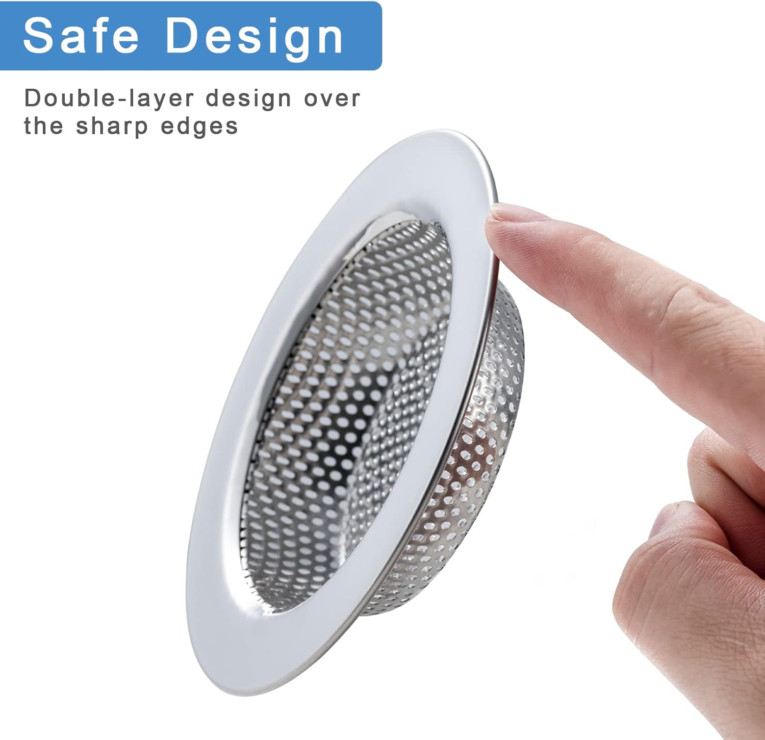 Honmein 2 Pcs Sink Strainer for 45 Inch Drain Basket