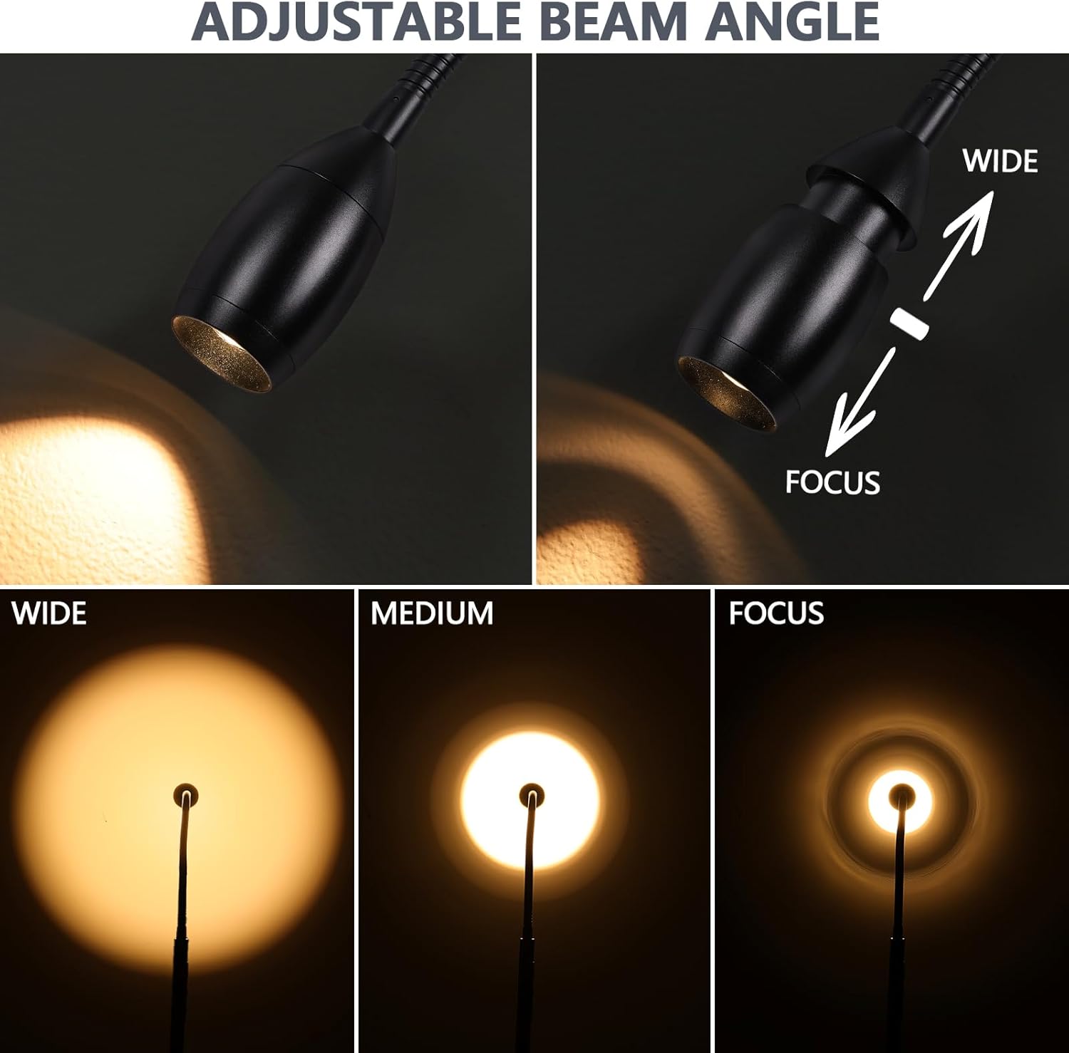 AUZONIMICS Reading Floor Lamp with Dimmable LED and Gooseneck