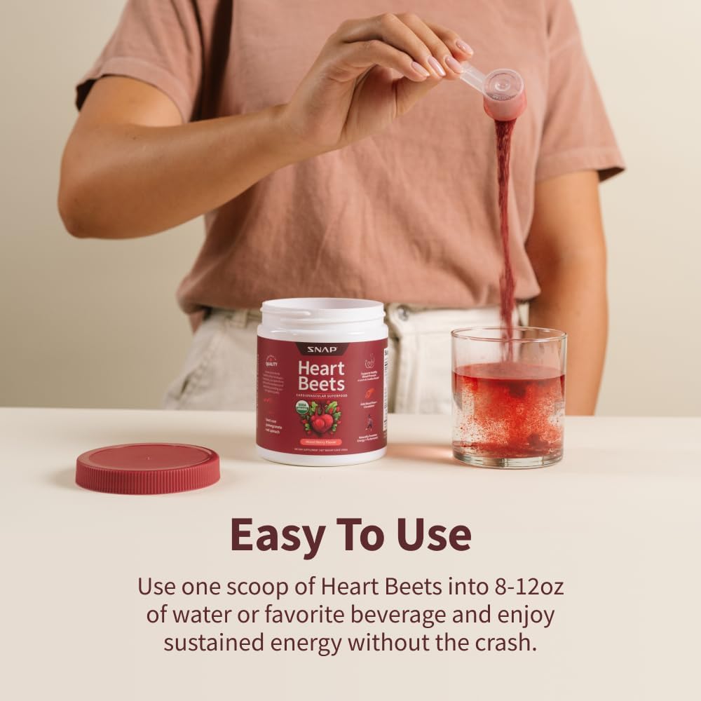Snap Supplements Heart Beets Organic Beet Root Powder 250g 1