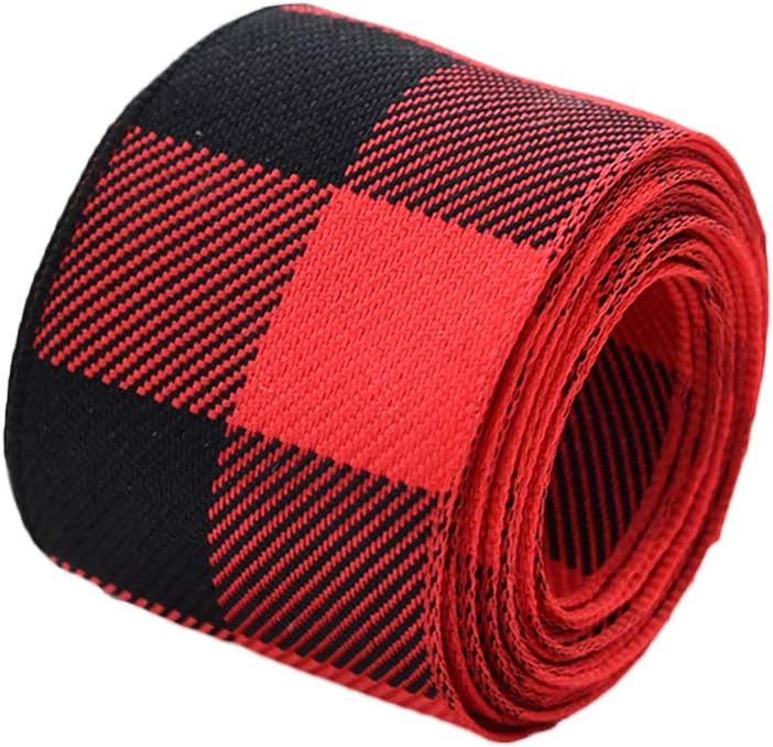 Newrys Christmas Twine Gift Wrap Ribbon 200cm 38cm Plaid Burlap DIY Craft