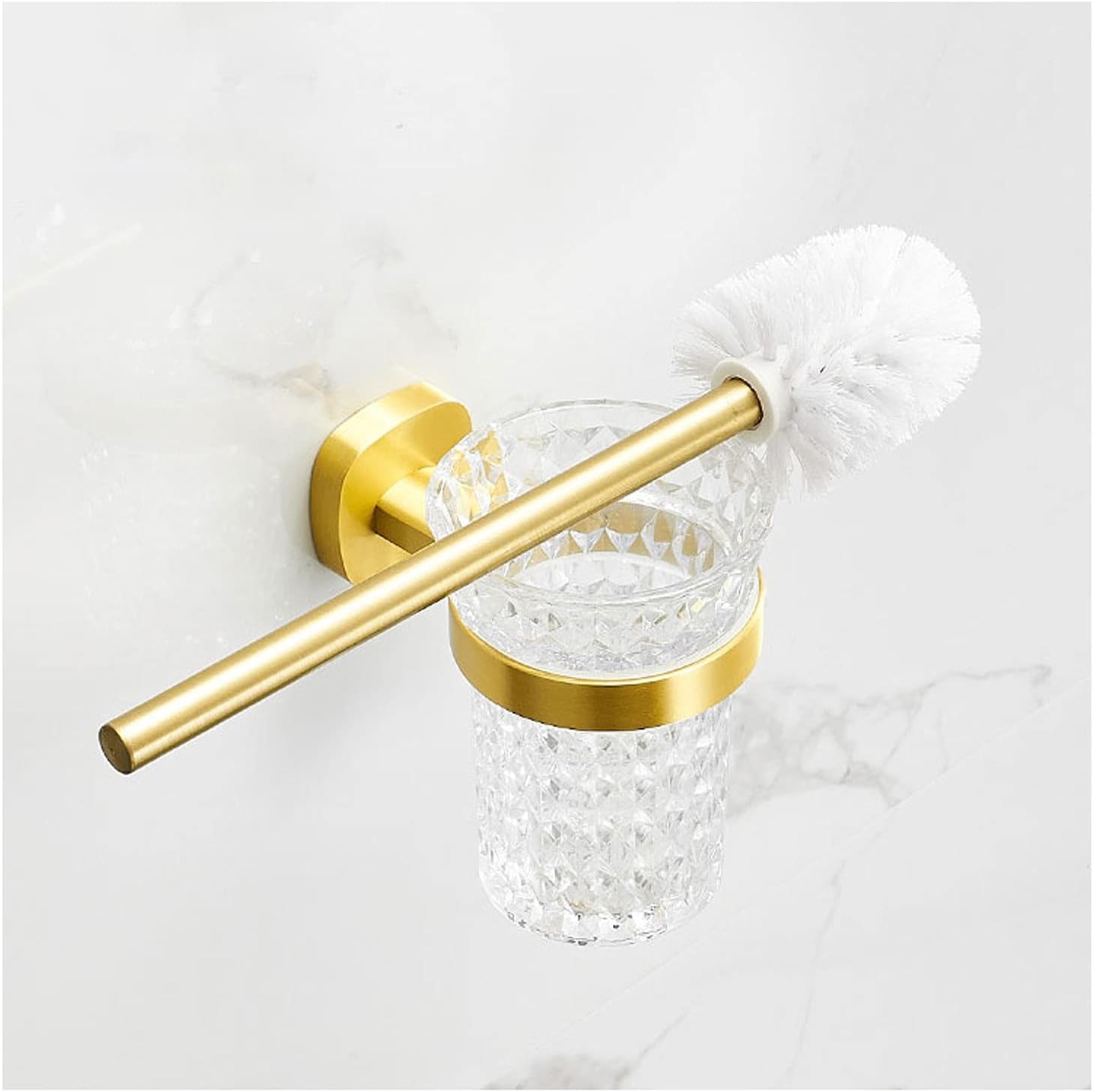 Brushed Golden Toilet Bowl Brush with Long Handle