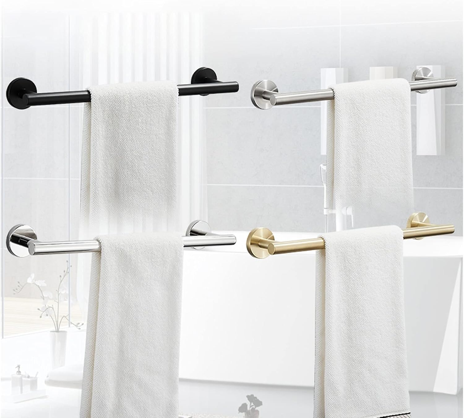 TiStm Towel Rack 40Cm 60Cm Stainless Steel Wall Mounted