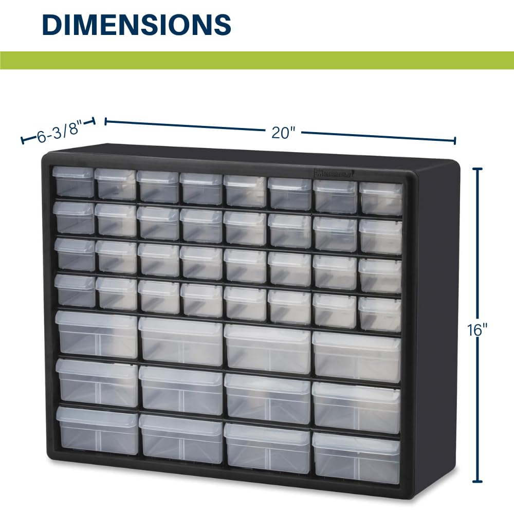 Akro-Mils 44-Drawer Plastic Cabinet for Garage Home Storage