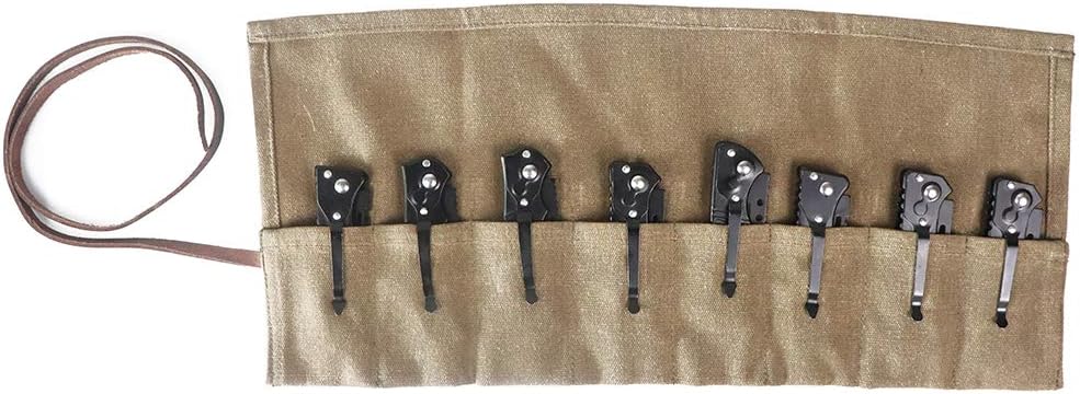 HERSENT Pocket Knife Roll Bag with 8 Slots 1