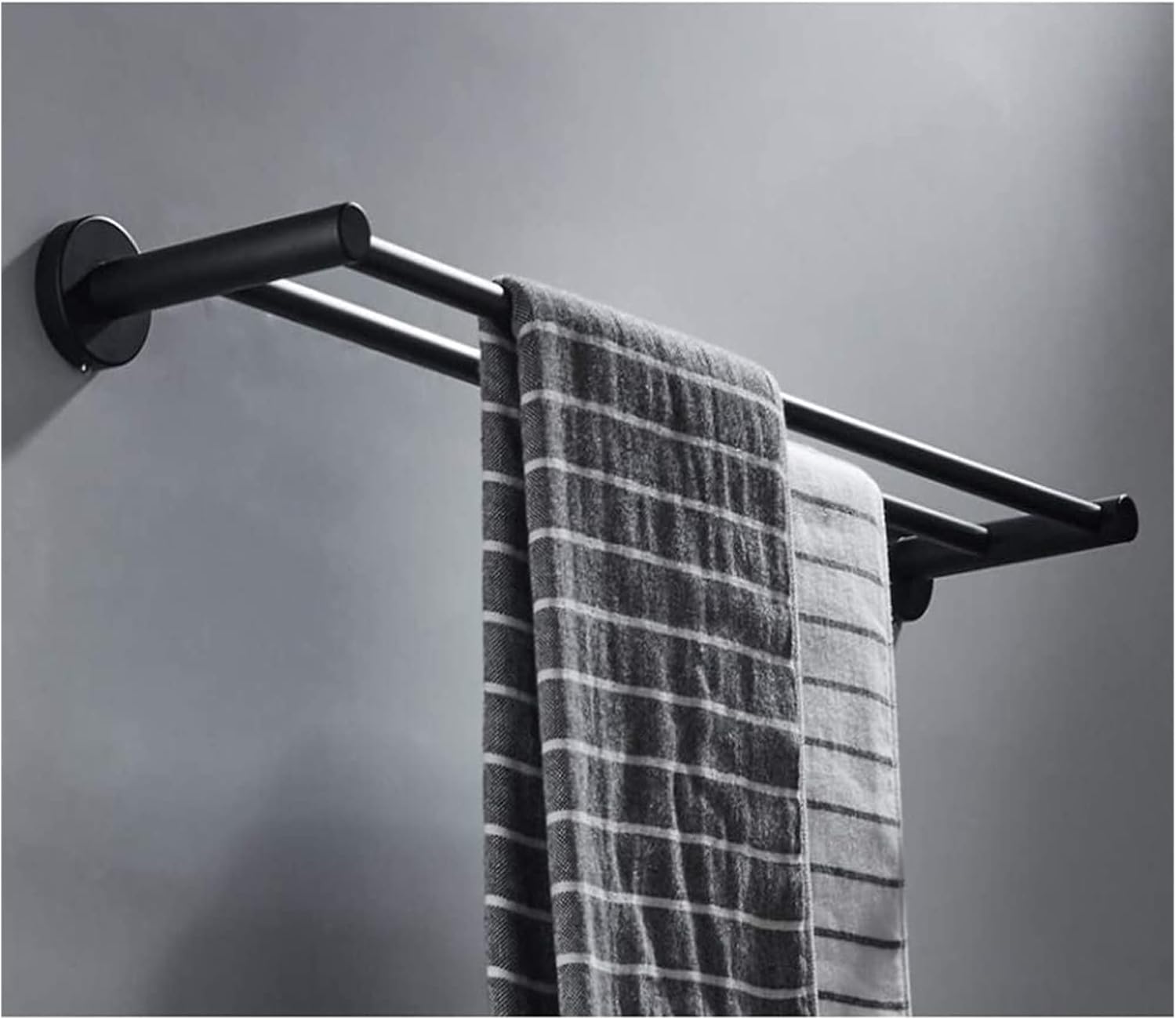 ALDEPO Wall-Mounted Towel Bar with Double Pole