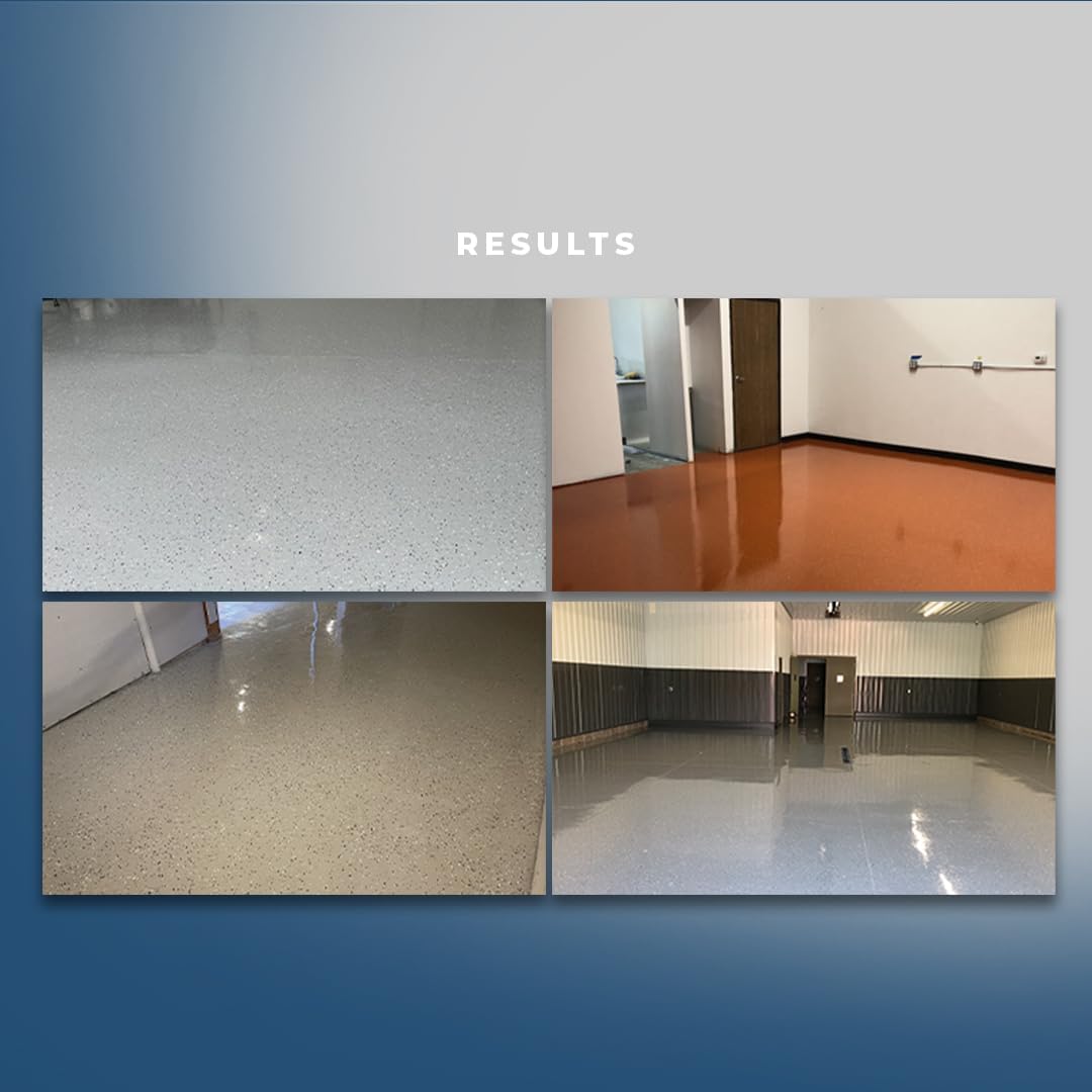 Epoxy Floor Kit - Taupe Base with Beige Flakes - 500 sqft Coverage