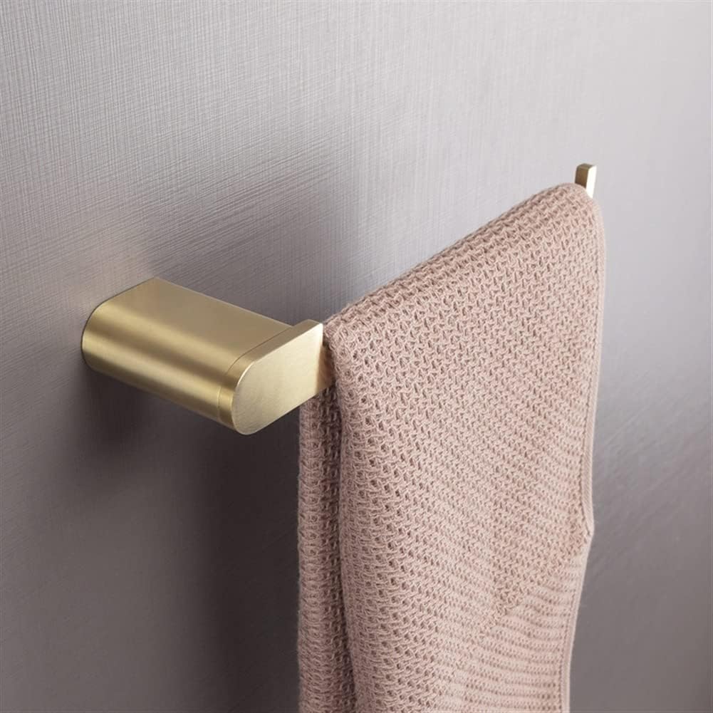 ANNBKA Gold Towel Bar 1 pcs Brushed Stainless Steel Wall Mounted Towel Holder