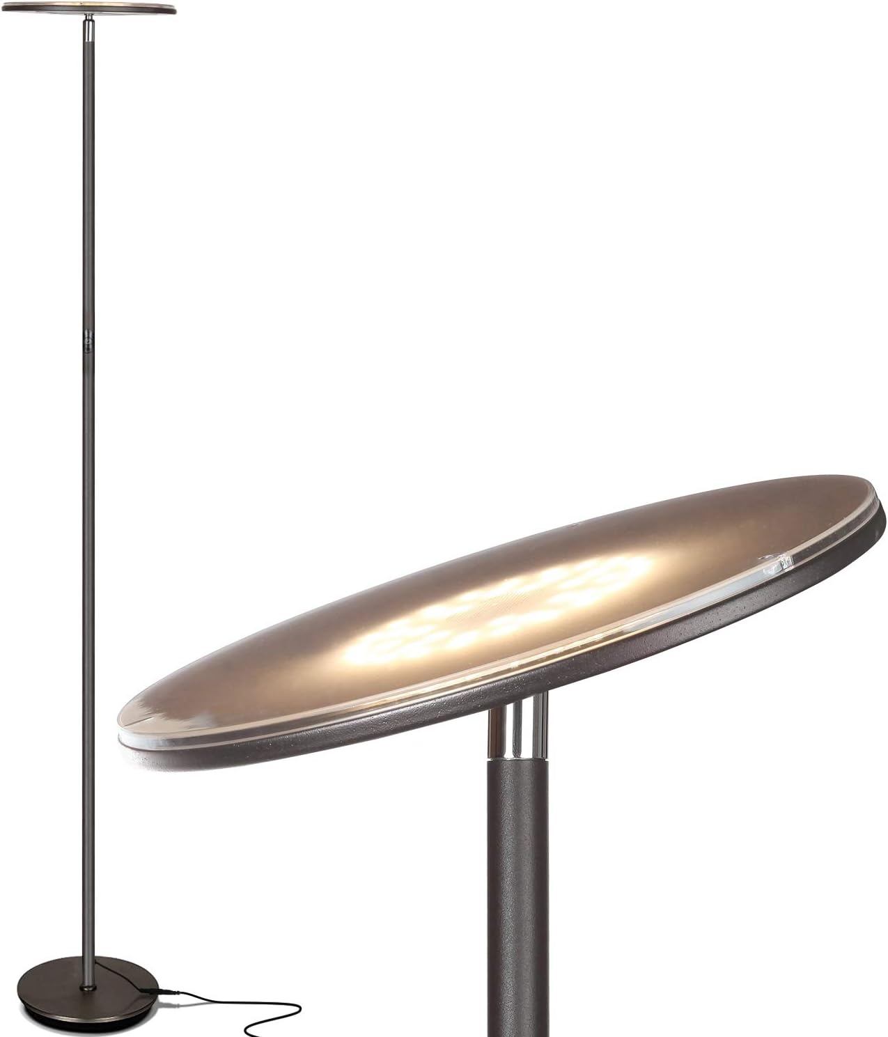 Brightech Sky LED Floor Lamp with Dimmer - Bronze 1