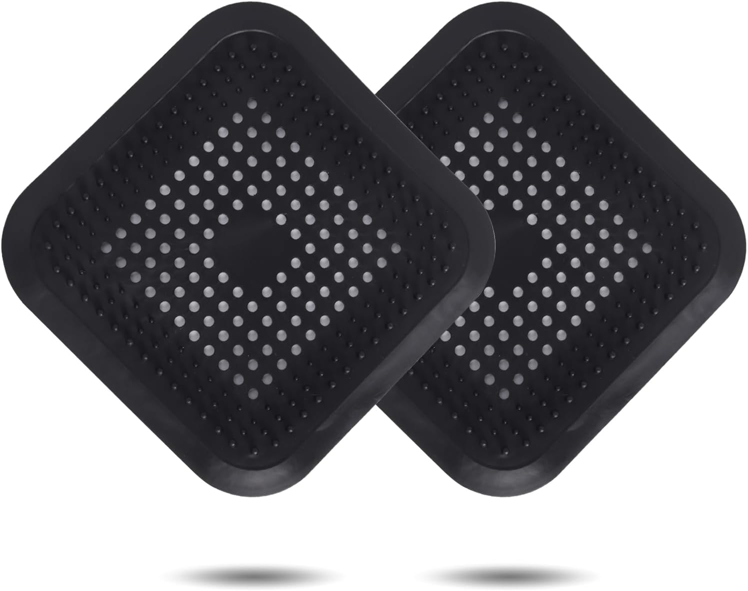 Shower Drain Hair Catcher 2 Pack with Suction Cups