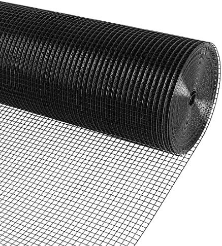 Black PVC Vinyl Coated Hardware Cloth 19 Gauge