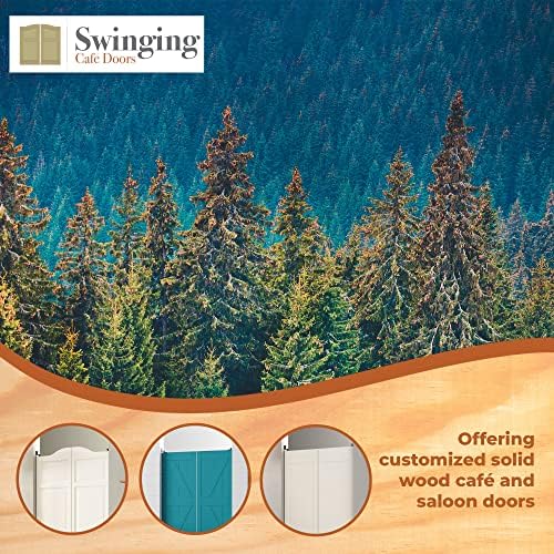 Swinging Louvered Door - 32x42 Solid Pine Wood Interior Door