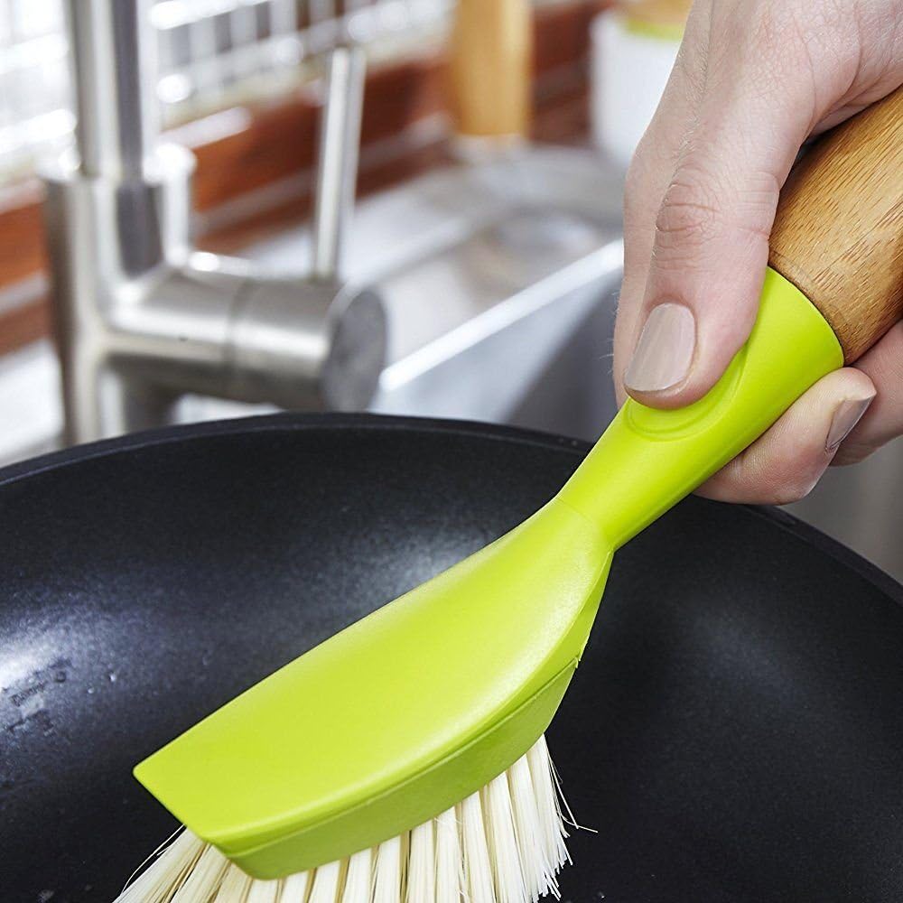 Full Circle Suds Up Soap Dispensing Dish Brush with Bamboo Handle